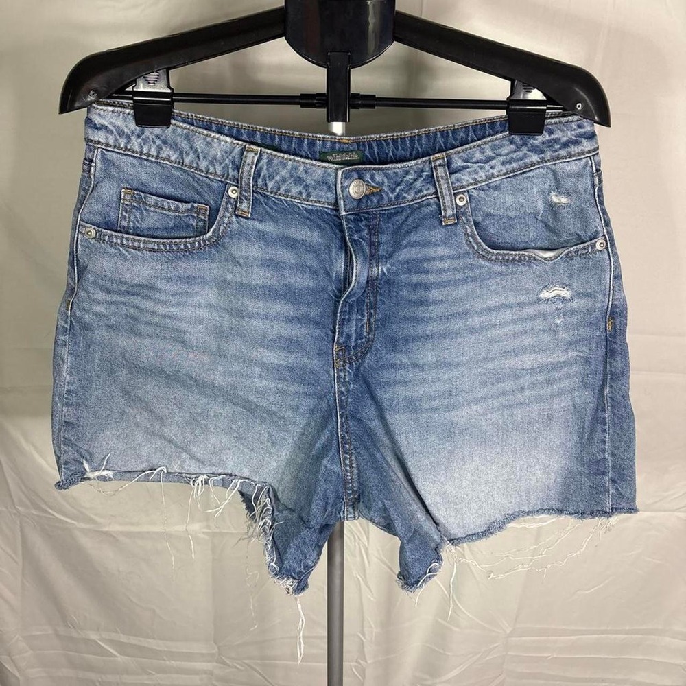 Wild Fable blue denim distressed shorts